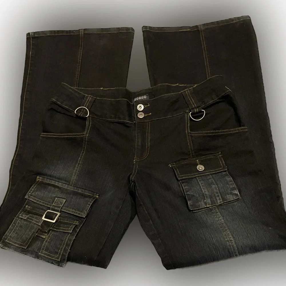 Bongo Wide Leg Cargo Jeans - Picture 1 of 8